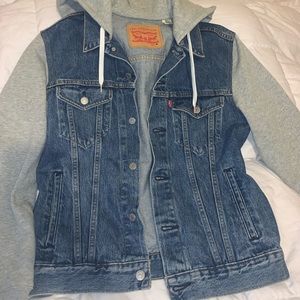 denim jacket/hoodie
